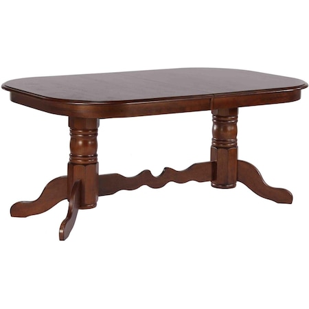 Sunset Trading Double Pedestal Extension Dining Table DLU-ADW4296-CT
